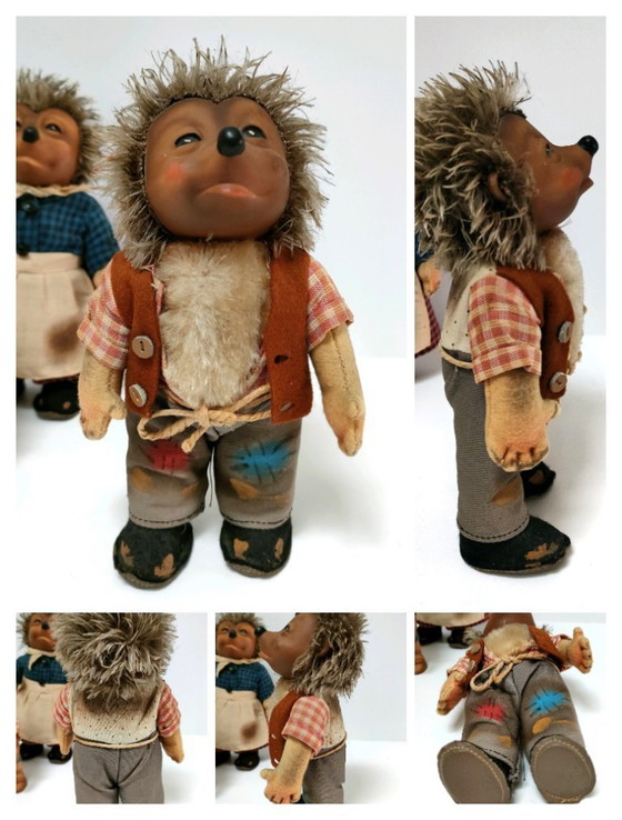 Image 1 of hedgehog family by Steiff