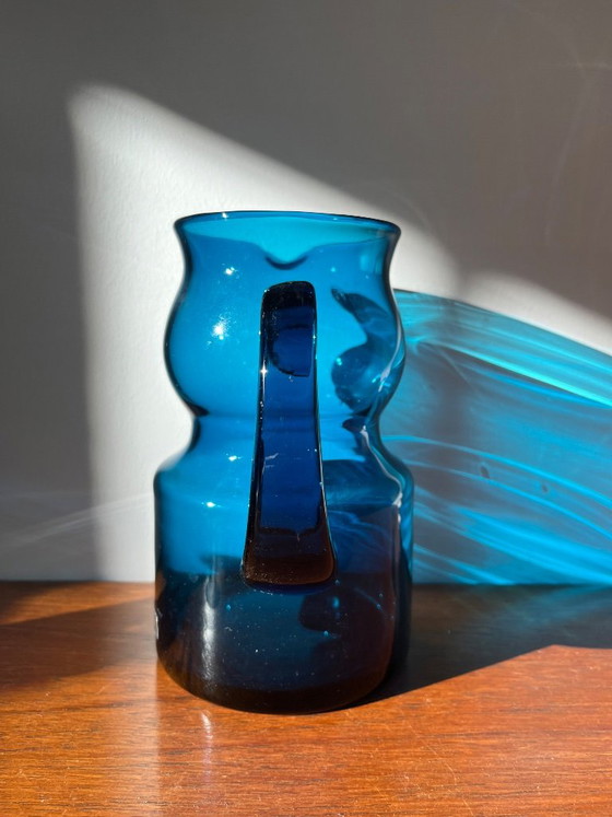 Carafe Blå Series Bertil Vallien Boda Åfors Mid Century Scandinavian – Glass & Decanter, Glass (photo 2 of 5)