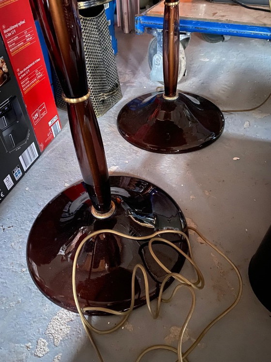 Image 1 of 2 Murano glazen vloerlampen Donghia van John Hutton, mondgeblazen