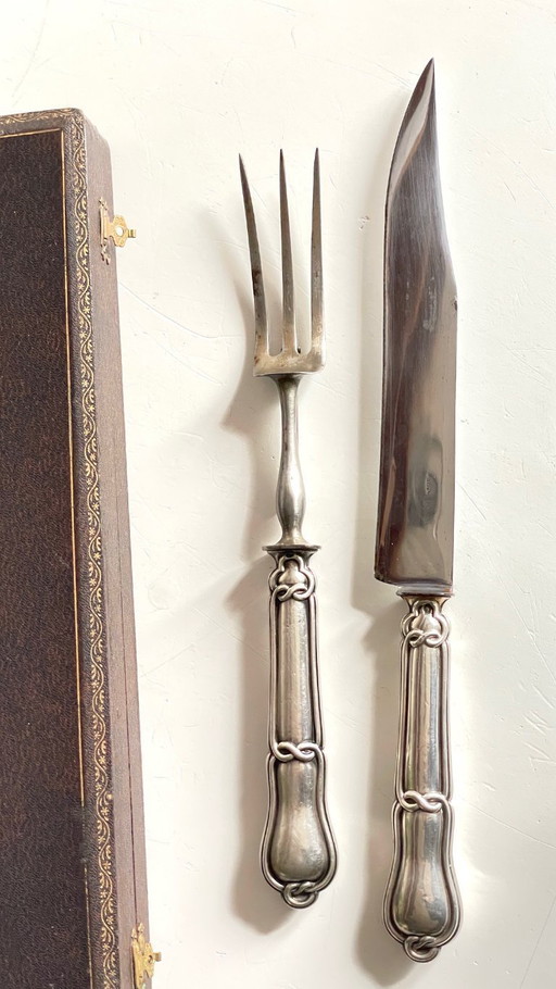 COUVERTS à Viande Argent et Métal argenté PARIS France