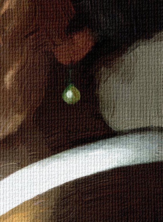 Image 1 of Cornice su tela "La ragazza con la perla" Johannes Vermeer / Decorazione murale (60 x 60 cm)