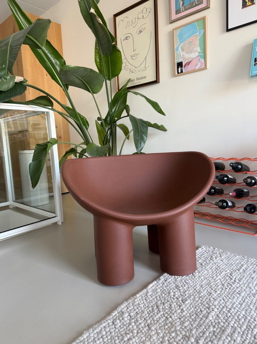 Roly Poly Chair Driade Brown Peat