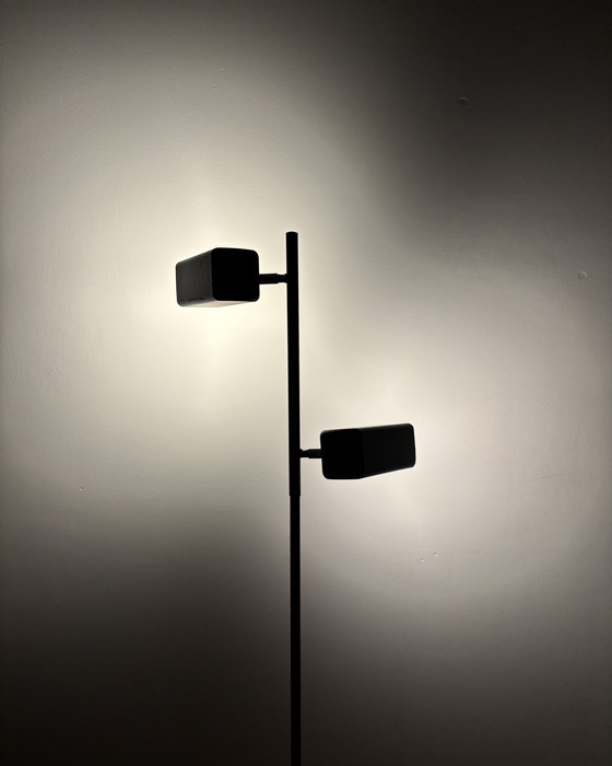 Image 1 of Vintage Floor Lamp OMI design Brutalist 1970s Space Age Industrial design Mid Century 70s Minimalism Germany