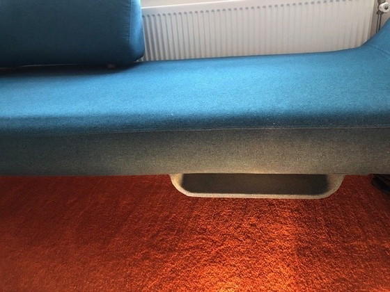 Image 1 of 2xzits bankje blauw/groen