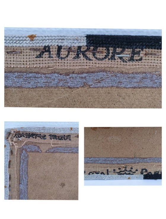 Image 1 of Wandteppich mit Hahnenmotiv „Aurora“, 1970er Jahre