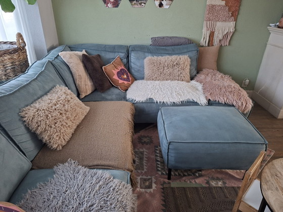 Divano con Pouf – Divani angolari, Metallo, Tessile (photo 2 of 6)