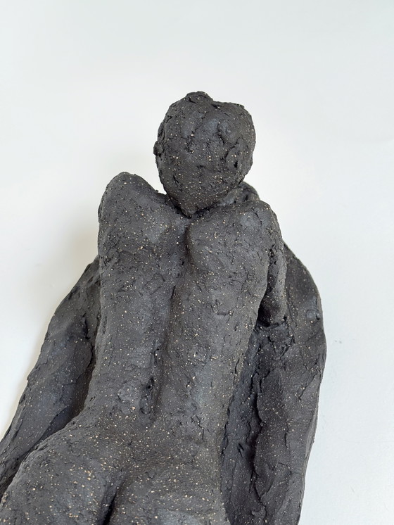 Image 1 of Yolande Ide (1931) - Terracotta Sculpture: “A Lying Woman”