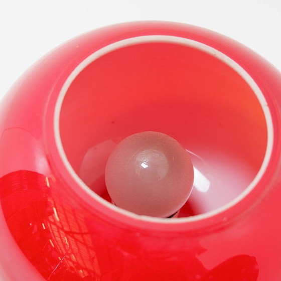 Image 1 of Opaline glass table lamp by Herwig & Frank Sterckx for De Rupel, Belgium, 1960s