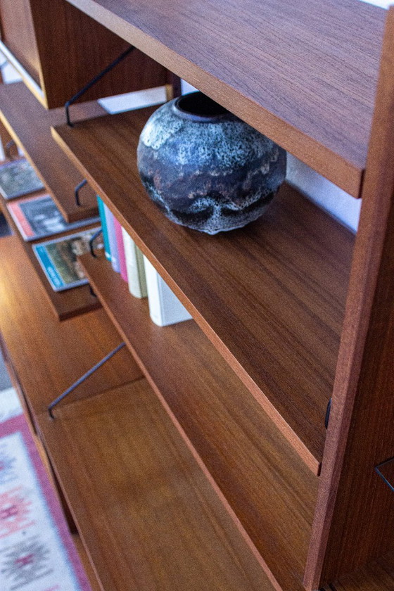 Poul Cadovius Cado Royal wandplank, plankensysteem, dressoir, vintage teakhout, Deens design, mid-century (photo 19 of 25)
