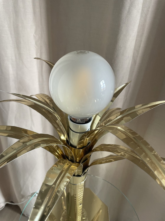 Image 1 of Vintage Palm Tree Lamp in Solid Brass from the 1970s, attributed to Bottega Gadda (Carlo Giorgi style)
