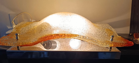 Image 1 of Mazzega Murano Grande Plafoniera 40x40 cm - design Carlo Nason - anni '90