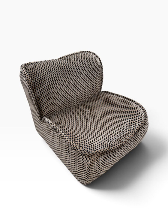 Vintage Armchair "Calida" Design Arch. Giudici For Coim (1970s) – Velvet (photo 2 of 13)