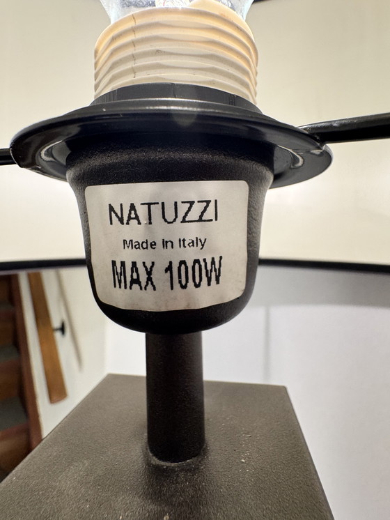 Image 1 of Exclusive wooden floor lamp by Natuzzi - Made in Italy