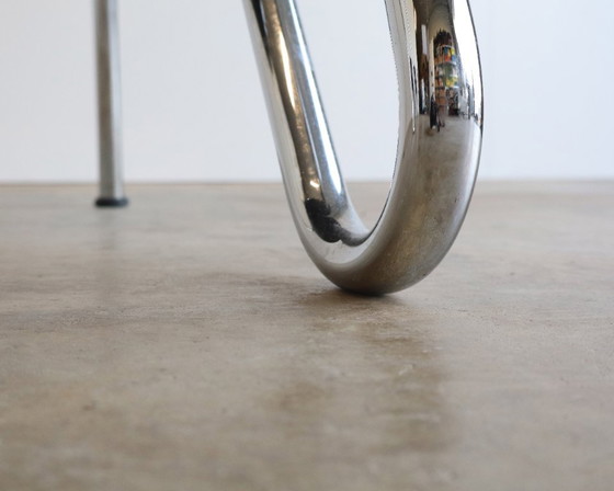 Sitland design poltrona con struttura tubolare made in Italy, Sedie e poltrone, Tessile, Cromo, Nero (foto 7 di 11)