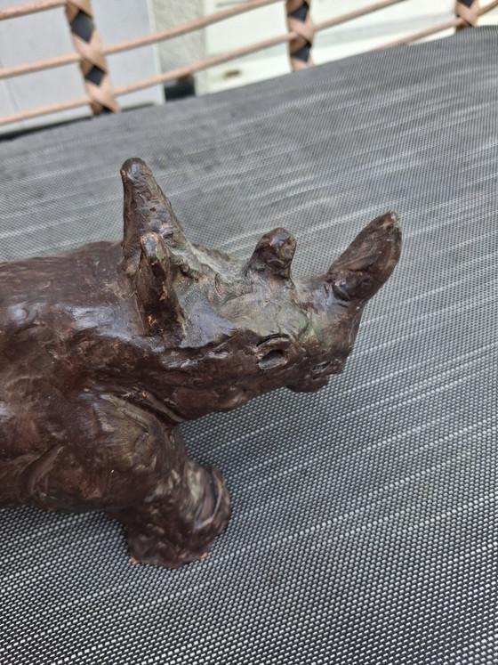 Scultura Ippopotamo in Terracotta Patinata – Sculture, Ceramica (photo 7 of 10)