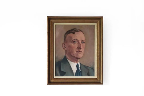 Impressionist oil painting portrait – Paintings & Drawings, Wood, Vintage (photo 6 of 6)