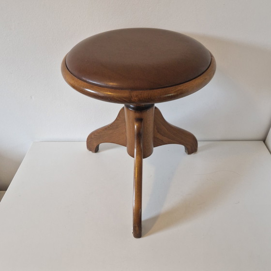 Image 1 of Vintage Piano Stool Swivel Stool Classic Piano Stool
