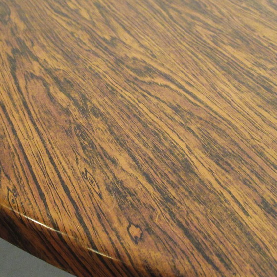 Image 1 of In hoogte verstelbare ronde tafel, jaren 60