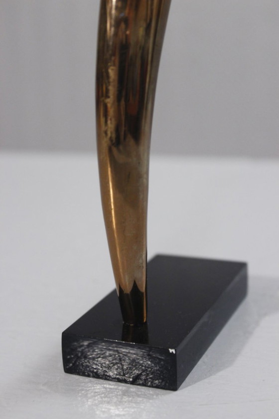 Image 1 of Alain Cantarel & Monique Gerber scultura in bronzo Giocatore di golf 22 cm Francia anni '80