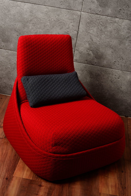 Lounge design fauteuil Hosu rood Patricia Urquiola / Coalesse