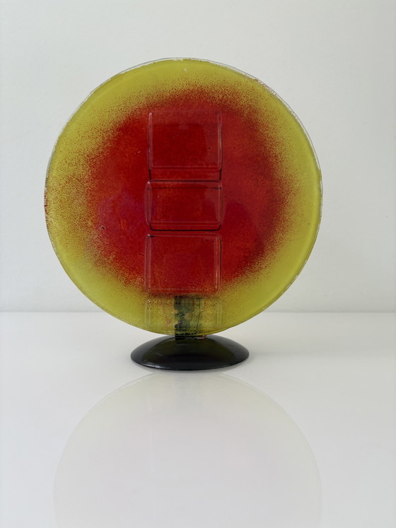 Image 1 of Vintage 1960’s Glassculptuur Brandende Zon