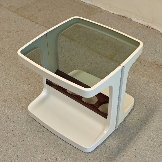 Tavolo da bar vintage in stile Space Age - Marc Held Prisunic – Tavolini, Plastic (photo 9 of 9)