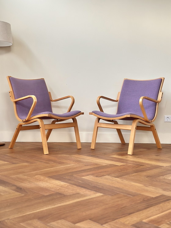 Image 1 of Set 2 fauteuils Finn Østergaard model Albert jaren 50/60/70