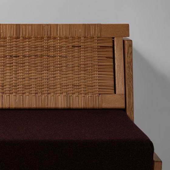 Canapé-lit modèle GE258 en chêne et rotin, conçu par Hans J. Wegner pour Getama, Danemark, 1954 – Banquettes (photo 10 of 19)