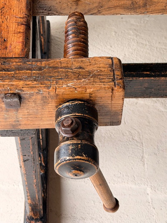 Établi de menuisier ancien en bois, années 1890 – Objets déco, Wood (photo 19 of 21)