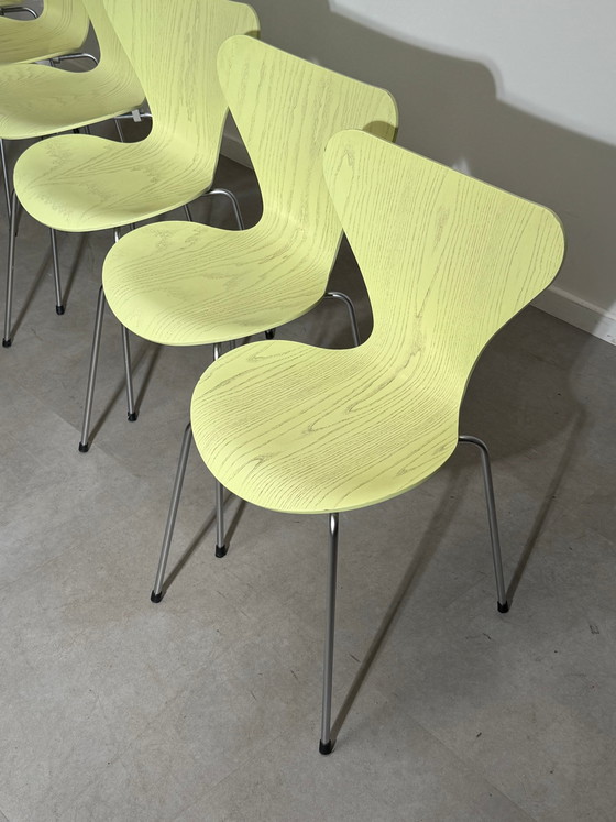 Set di 6 sedie della serie 7 di Fritz Hansen – Arne Jacobsen – Lime – 2007 – Sedie da pranzo (photo 4 of 10)