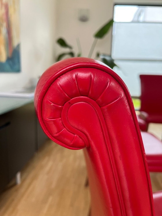 Image 1 of Poltrona Frau eetkamerstoel Vittoria rood