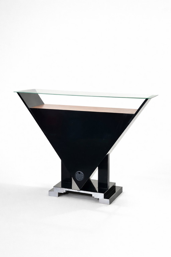 Image 1 of Art Deco Root Wood Burlwood Console Sideboard