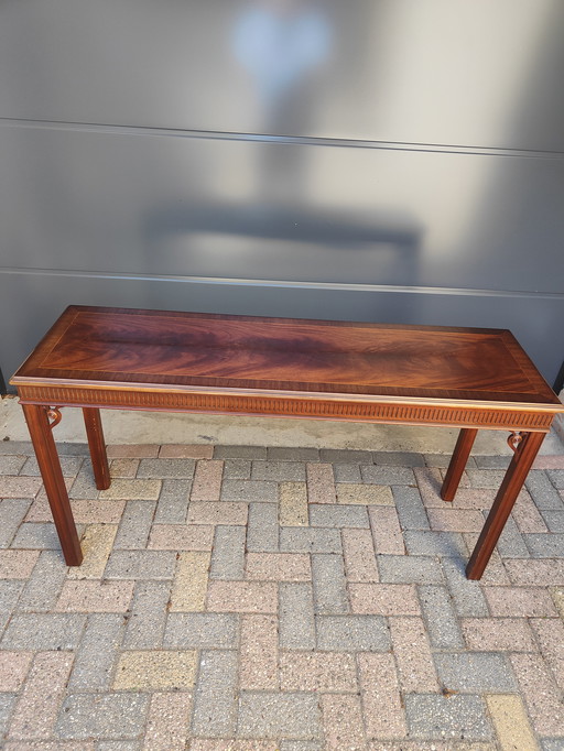 Table d'appoint Heroic Mahogany Intarsia Inlaid