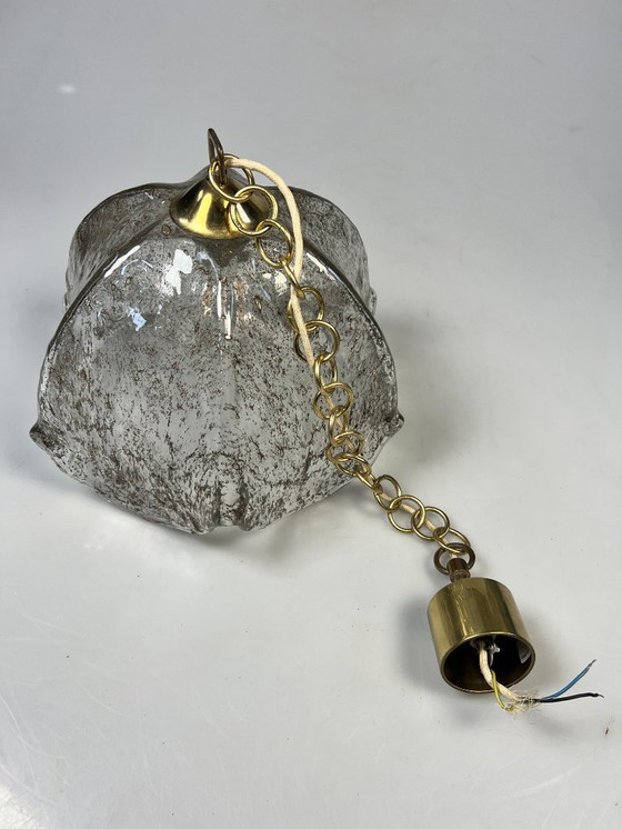 Image 1 of Vintage Smoked Glass Pendant Lamp, Kaiser Leuchten, Germany 1960s/1970s