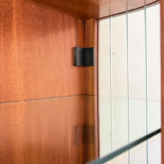 Vetrina da parete polacca Mid-Century in stile Art Déco – Vetrine, Glass, Wood (photo 10 of 14)