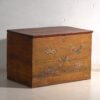 Antike chinesische Truhe mit gemalten Blumen aus Ulmenholz – China, um 1900 – Aufbewahrungsschrank (photo 9 of 40)