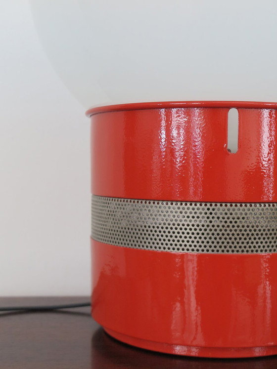 Mezzo Oracle Table lamp by Gae Aulenti for Artemide, Italy, 1969, Red (photo 9 of 14)