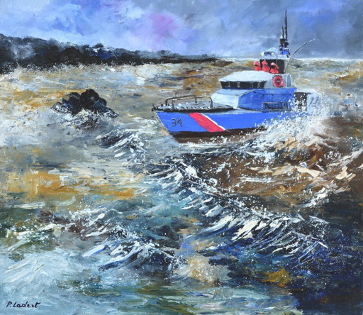 Coastguards – schilderijen tekeningen, Canvas