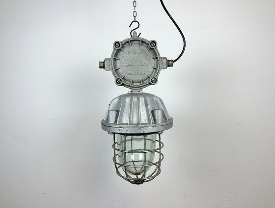 Image 1 of Grande lampada a sospensione industriale in alluminio pressofuso, anni '70