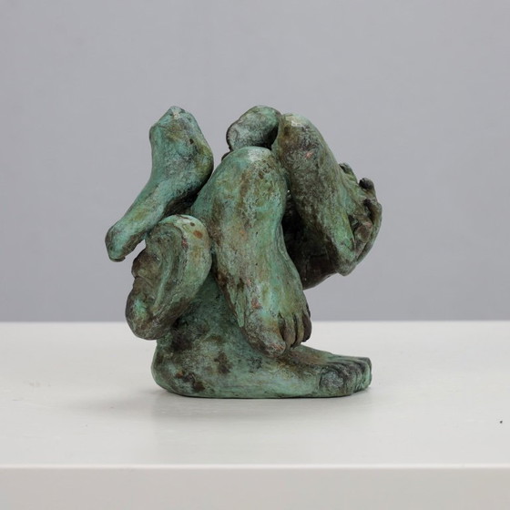 Image 1 of Ausdrucksstarke figurative Bronzeskulptur, Niederlande, 1970er Jahre