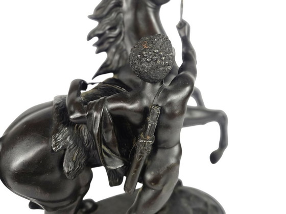 Guillame Coustou - 'Chaval de Marly' - bronze - signed - 19th century – Guillaume Coustou, Sculpture (photo 3 of 6)