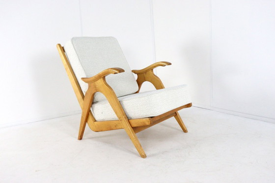 Image 1 of Set of 2 oak vintage armchairs 'Nederweert' vintage