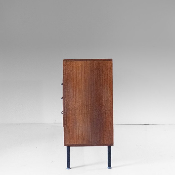1x Mid-Century Modern Italian Teak Sideboard with Iron Legs & Brass Feet, 1960s – Wood (photo 3 of 14)