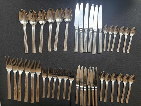 Image 1 of Set di posate moderne francesi per 6 persone: posate Amefa in acciaio inossidabile