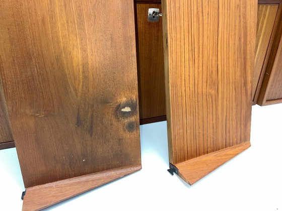 Image 1 of Mobile a parete vintage in teak di Kai Kristiansen per FM Mobler, anni '60