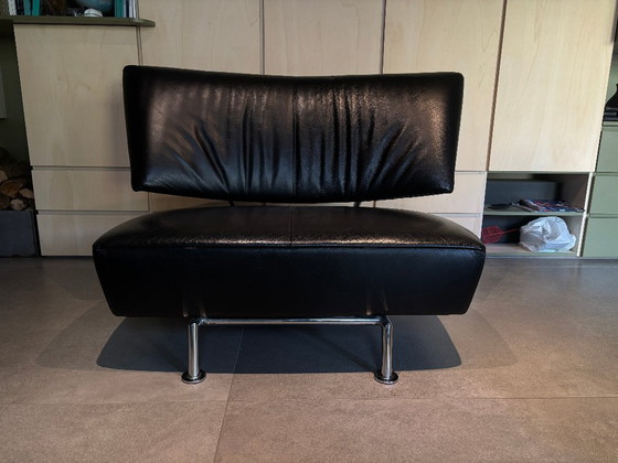 Image 1 of 2 schwarze Leolux-Ledersessel