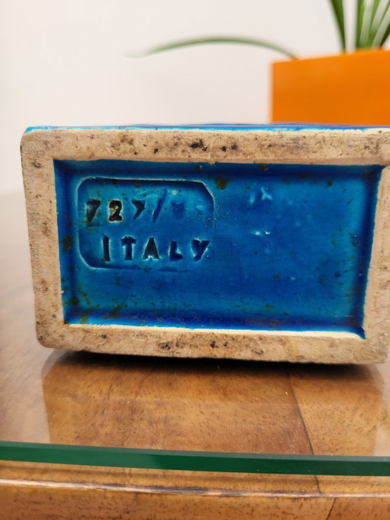 Image 1 of Bitossi glazed ceramic vase, Riminini decor, Aldo Iondi, 1960s in Italy