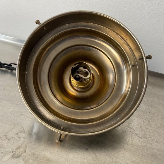 Image 1 of Antique Art Deco Pendant Lamp, XL Vintage