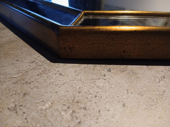 Image 1 of Miroir mural vintage De Knudt à bord facetté - Belge