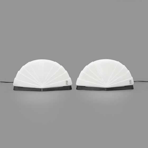 Image 1 of Pair of “Flores” table lamps by Paolo Nava for Leucos, 1980s
